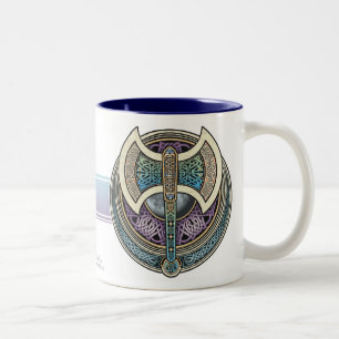 Knotwork Labrys mugg