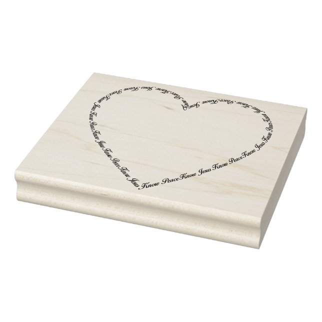 Know Jesus känner fred, ram art frimärke Stämpel (Stämpel)