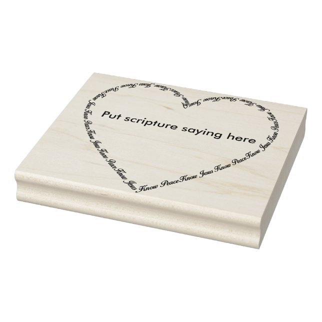 Know Jesus känner fredens hjärta ram 2 art frimärk Stämpel (Stämpel)