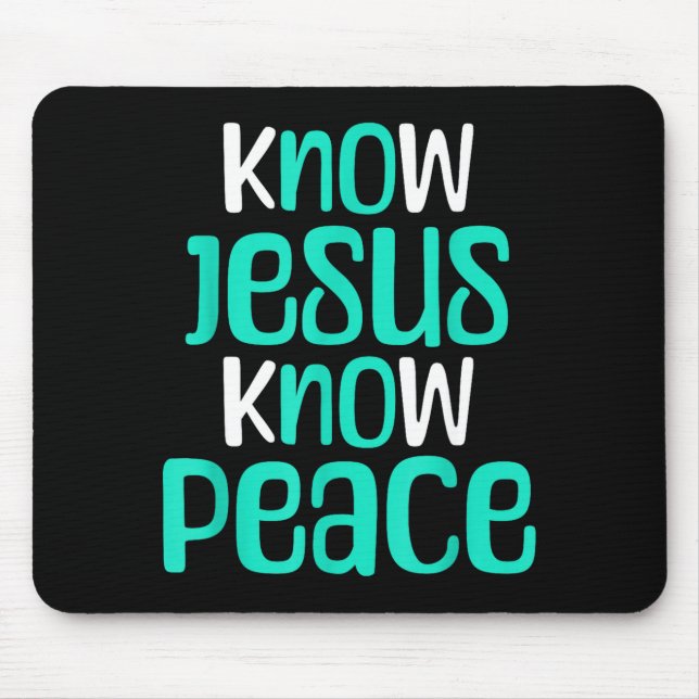 Know Jesus Know Peace Christian Faith Religious Me Musmatta (Framsidan)