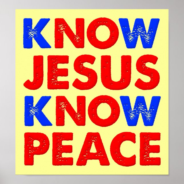 Know Jesus Know Peace Christian Poster (Framsidan)