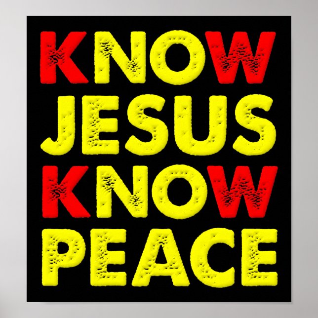 Know Jesus Know Peace Christian Poster (Framsidan)