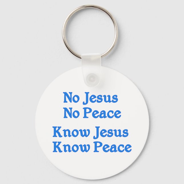 Know Jesus Know Peace Nyckelring (Framsida)
