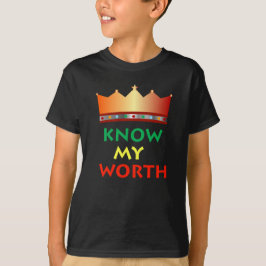 Know My Worth barn t-shirt