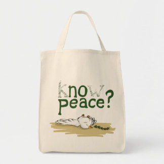 Know Peace Civil Rights Activist Tote Bag Tygkasse