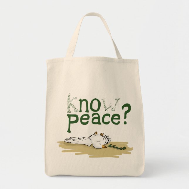 Know Peace Civil Rights Activist Tote Bag Tygkasse (Framsidan)