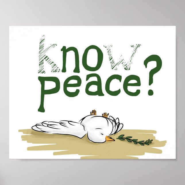 Know Peace Civil Rights Protest Poster Art (Framsidan)