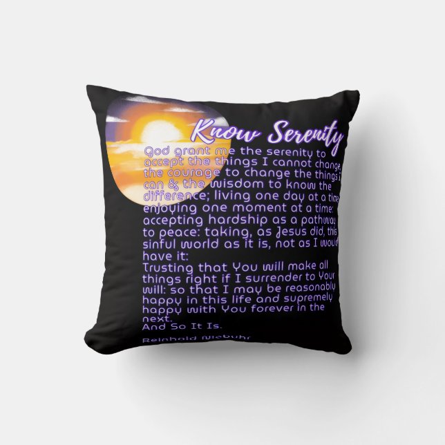 Know Serenity - Blessing Pillow Kudde (Framsida)
