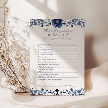 Know the Bride Game | Delft Blue-Möhippa