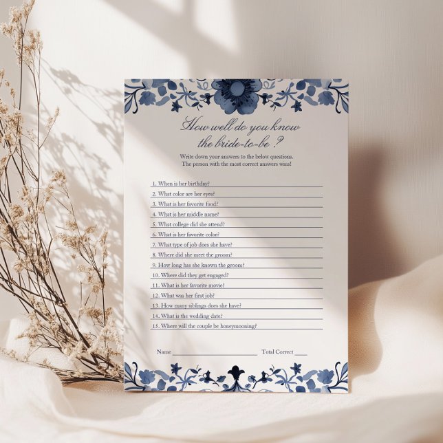 Know the Bride Game | Delft Blue-Möhippa (Skapare uppladdad)