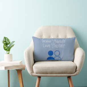 Know Thyself, Kärlek Thyself Lumbar Pillow Lumbarkudde