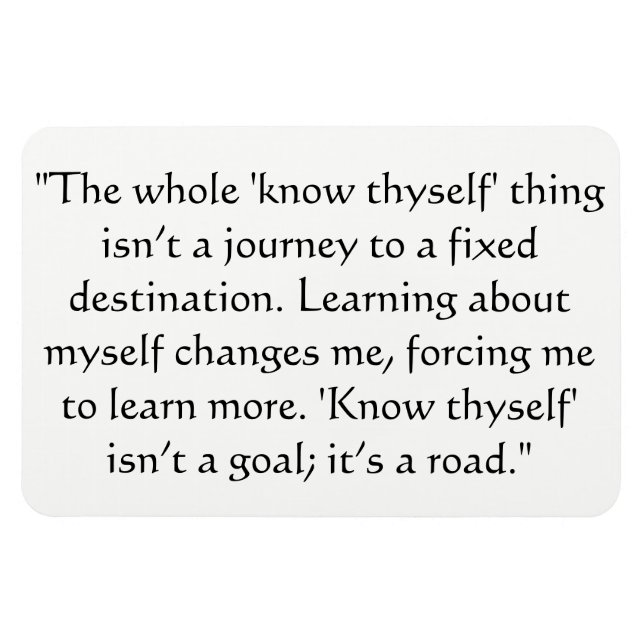 Know Thyself Magnet (Horisontell)