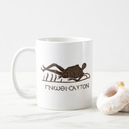 Know Thyself Memento Mori Mosaic Kaffemugg
