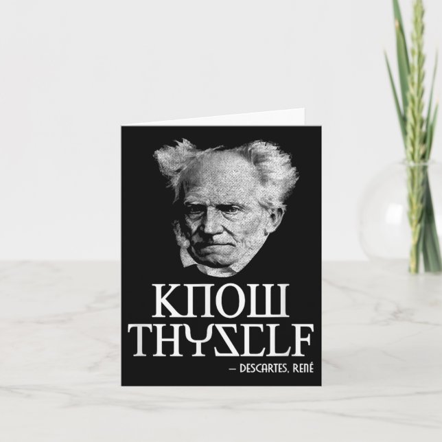 Know Thyself Socrates Descartes Schopenhauer Philo Kort (Framsida)