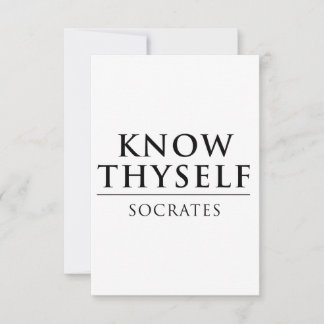 Know Thyself - Sokrates
