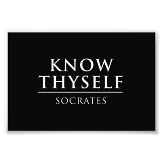 Know Thyself - Sokrates Fototryck