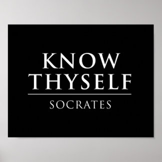 Know Thyself - Sokrates Poster