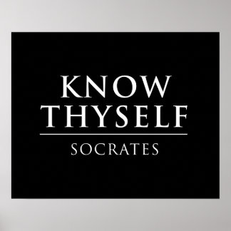 Know Thyself - Sokrates Poster