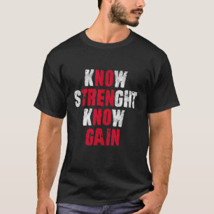 kNOw TREN kNOw GAIN trenbolonacetat bodybuilding d T Shirt