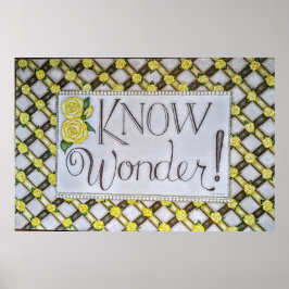 Know Wonder! - Väggkonst