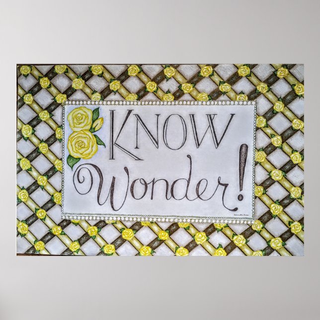Know Wonder! - Väggkonst (Framsidan)
