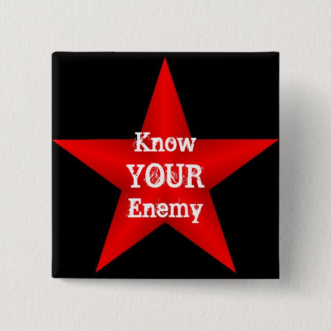 Know Your Enemy Button Knapp (Framsida)