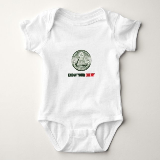know your enemy illuminati tee shirt (Framsida)