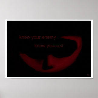 Know Your Enemy, känn dig själv Poster