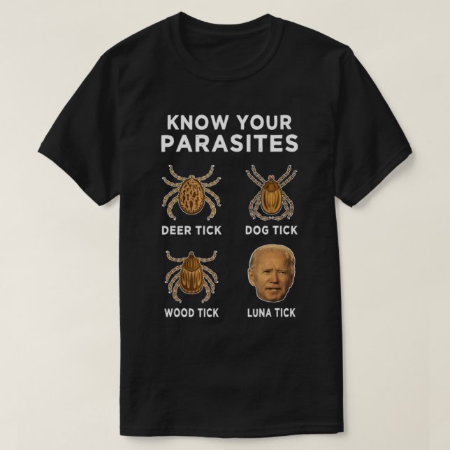 Know Your Parasites Anti Joe Biden.png T Shirt (Design framsida)