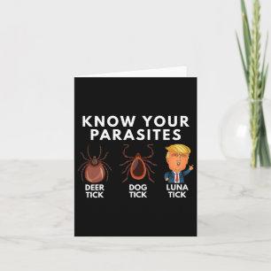 Know Your Parasites Hjort Tick Hund Tick Luna Tick Kort