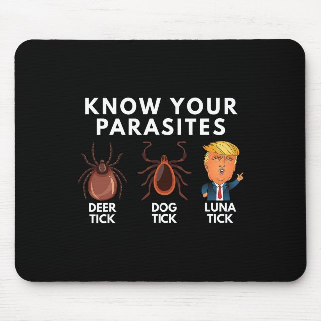 Know Your Parasites Hjort Tick Hund Tick Luna Tick Musmatta (Framsidan)