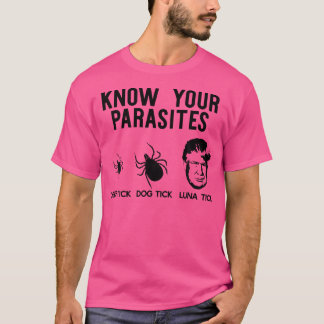 Know Your Parasites Hjort Tick Hund Tick Luna Tick T Shirt