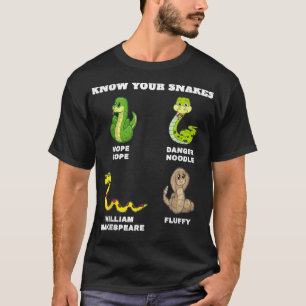 Know Your Snakes Funny Namn Danger Noodle Nope Ro T Shirt