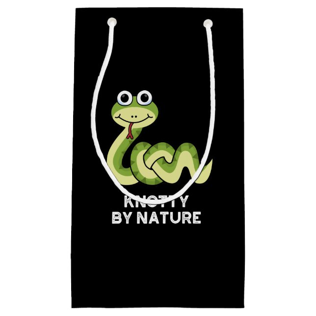 Knowledge By Nature Funny Snake Pun Mörk BG (Framsidan)