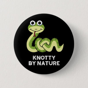 Knowledge By Nature Funny Snake Pun Mörk BG Knapp