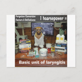 Knowledge Hund glömde konvertering Hoarsepower Vykort