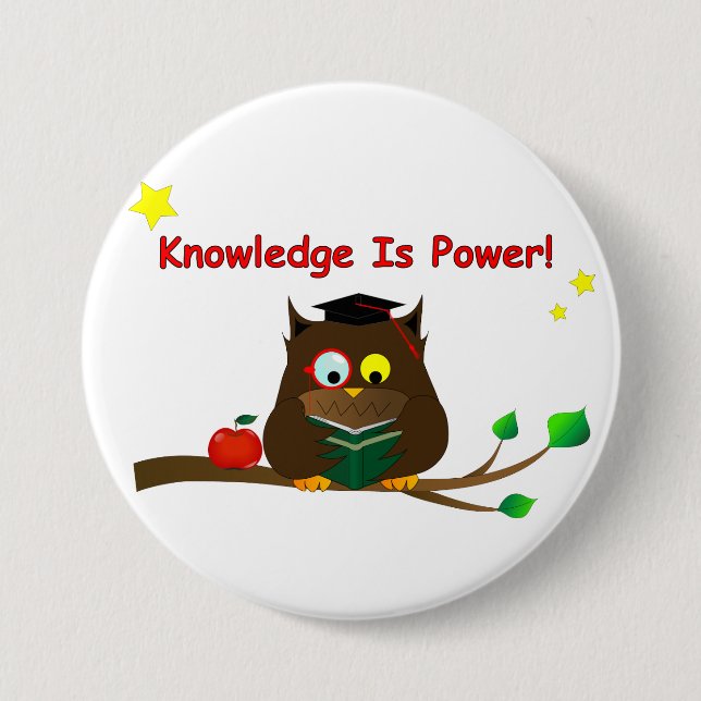 Knowledge Is Power! Knapp (Framsida)