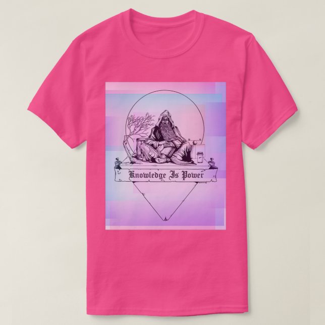 Knowledge is Power T Shirt (Design framsida)
