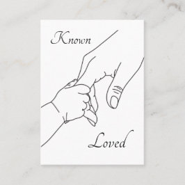 Known & Loved – Psalm 139 Pro-Life Prayer Card Placeringskort