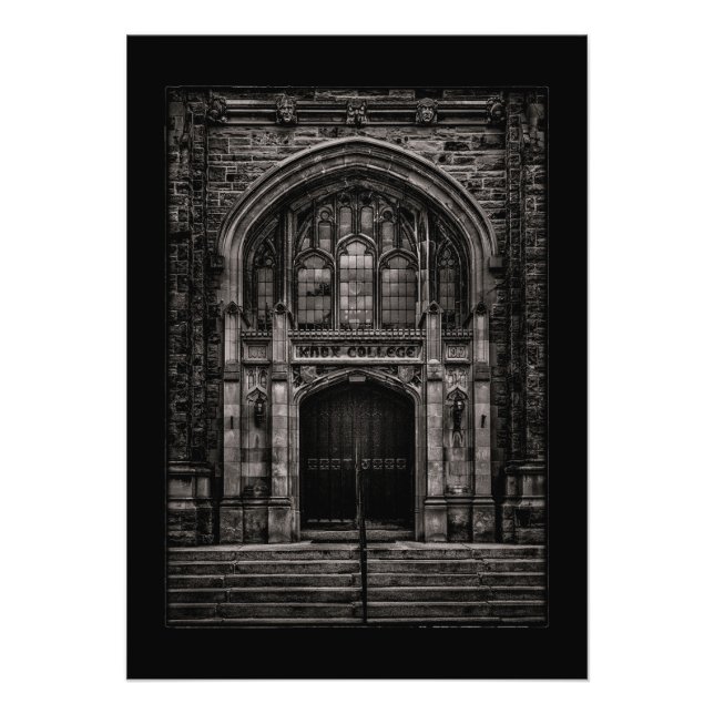 Knox College Entrance No 1 med Gräns Fototryck (Framsidan)