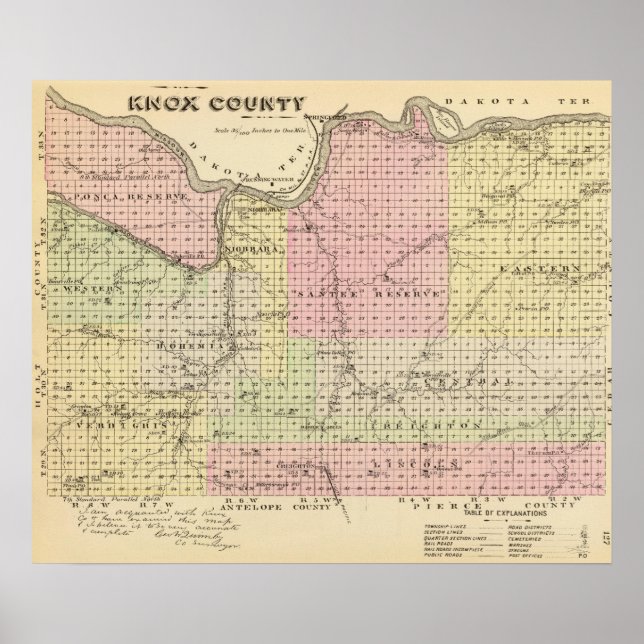 Knox County, Nebraska Poster (Framsidan)