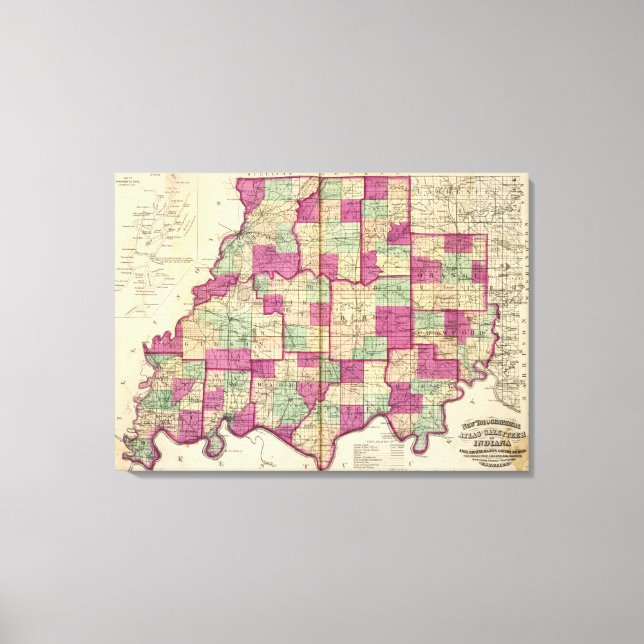 Knox County och Daviess County Canvastryck (Framsida)