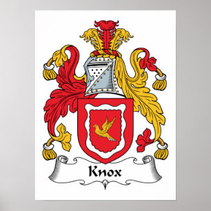 Knox familjvapensköld poster