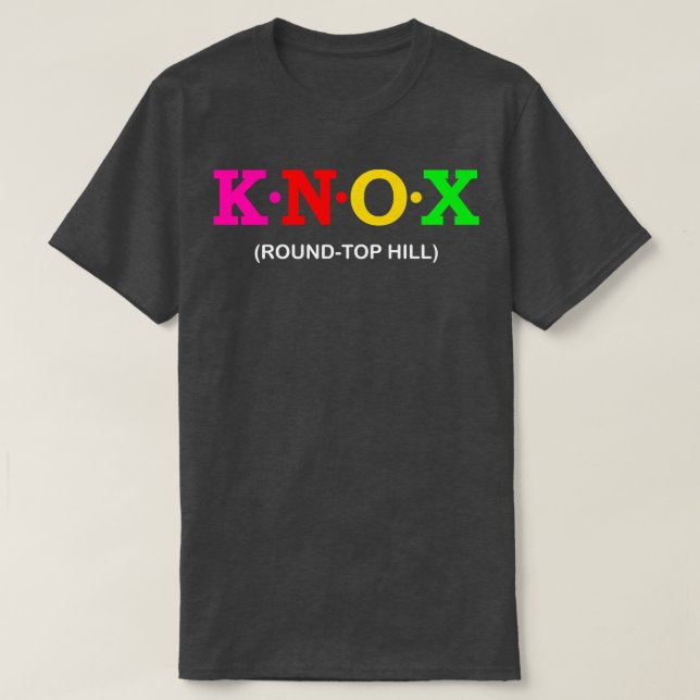Knox RoundTop Backe 2 T Shirt (Design framsida)