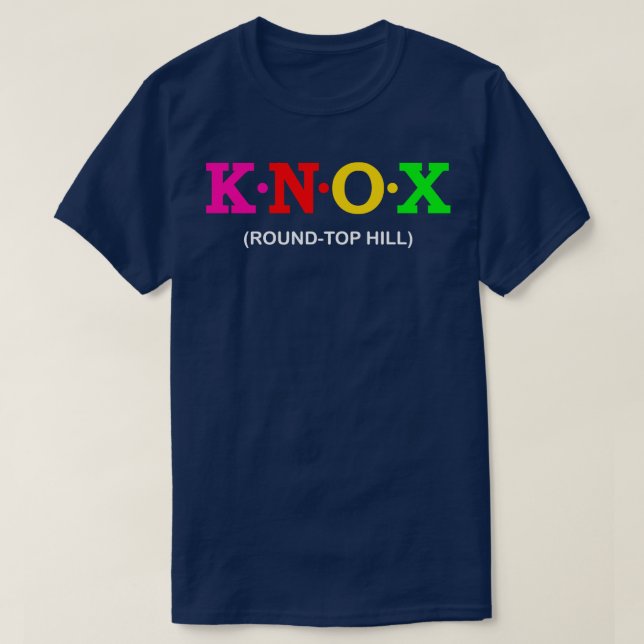 Knox RoundTop Backe T Shirt (Design framsida)