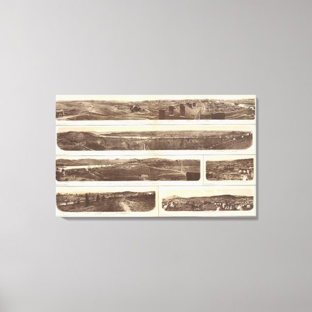 Knoxville, Chattanooga Canvastryck (Framsida)