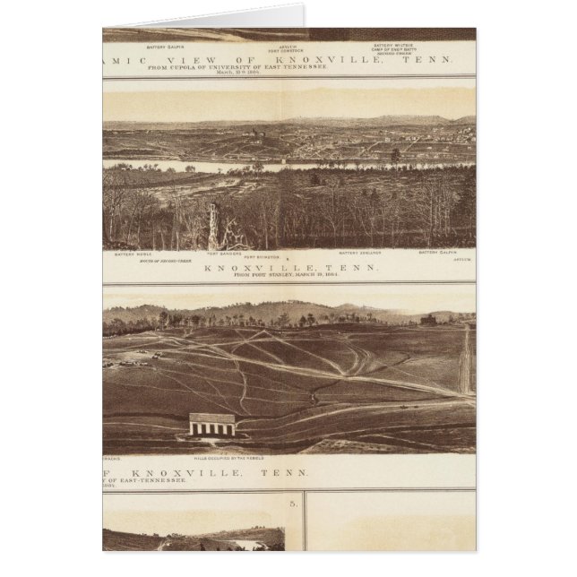 Knoxville, Chattanooga Hälsningskort (Framsidan)