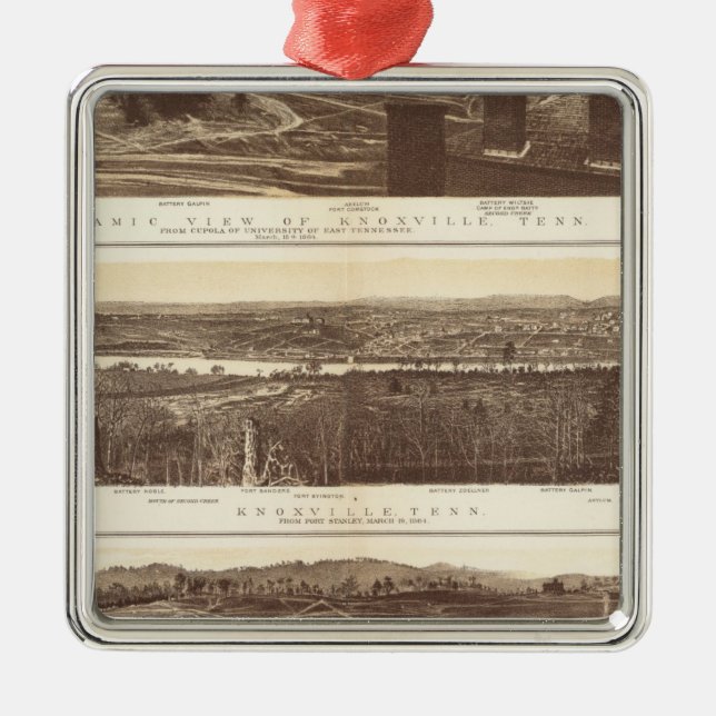Knoxville Chattanooga Julgransprydnad Metall (Framsidan)