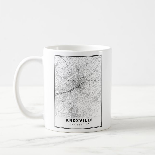 Knoxville Karta Kaffemugg (Vänster)