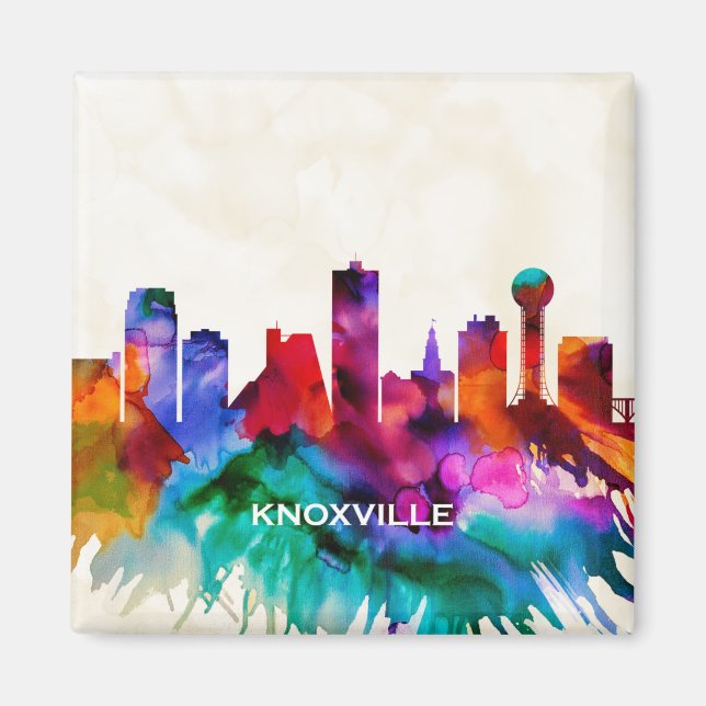 Knoxville Skyline Magnet (Framsidan)